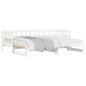 vidaXL Sofá cama extraíble madera maciza de pino blanco 2x(80x200) cm vidaXL Sofá cama extraíble madera maciza de pino blanco 2x(80x200) cm