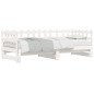 vidaXL Sofá cama extraíble madera maciza de pino blanco 2x(80x200) cm vidaXL Sofá cama extraíble madera maciza de pino blanco 2x(80x200) cm