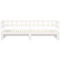 vidaXL Sofá cama extraíble madera maciza de pino blanco 2x(80x200) cm vidaXL Sofá cama extraíble madera maciza de pino blanco 2x(80x200) cm