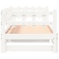 vidaXL Sofá cama extraíble madera maciza de pino blanco 2x(80x200) cm vidaXL Sofá cama extraíble madera maciza de pino blanco 2x(80x200) cm