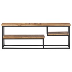 vidaXL Mueble de TV teca maciza reciclada 110x30x39 cm