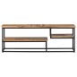 vidaXL Mueble de TV teca maciza reciclada 110x30x39 cm