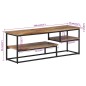vidaXL Mueble de TV teca maciza reciclada 110x30x39 cm