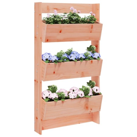 vidaXL Jardinera pared 3 niveles madera maciza Douglas 60x18,5x110 cm