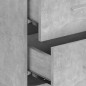vidaXL Mesitas de noche de pared 2 unidades color gris hormigón vidaXL Mesitas de noche de pared 2 unidades color gris hormigón