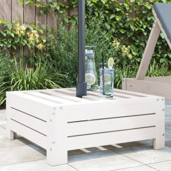 vidaXL Cubierta para base de sombrilla madera maciza de pino blanco