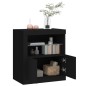 vidaXL Aparador con luces LED negro 60,5x37x67 cm vidaXL Aparador con luces LED negro 60,5x37x67 cm