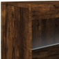 vidaXL Aparador con luces LED roble ahumado 41x37x67 cm vidaXL Aparador con luces LED roble ahumado 41x37x67 cm