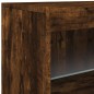 vidaXL Aparador con luces LED roble ahumado 60x37x67 cm vidaXL Aparador con luces LED roble ahumado 60x37x67 cm