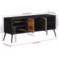 vidaXL Mueble de TV teca maciza reciclada 112x31x45 cm vidaXL Mueble de TV teca maciza reciclada 112x31x45 cm