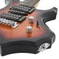 vidaXL Guitarra eléctrica principiantes con funda marrón negro 4/4 39" vidaXL Guitarra eléctrica principiantes con funda marrón negro 4/4 39"