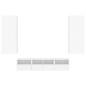 vidaXL Muebles de TV de pared 5 piezas madera de ingeniería blanco vidaXL Muebles de TV de pared 5 piezas madera de ingeniería blanco