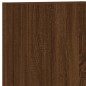 vidaXL Muebles de TV de pared 5 pzas madera de ingeniería marrón roble