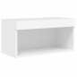 vidaXL Muebles de TV de pared con LED 6 pzas madera ingeniería blanco