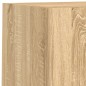 vidaXL Muebles TV pared con LED 6 pzas madera ingeniería roble Sonoma