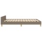 vidaXL Estructura de cama con cabecero de tela gris taupe 140x200 cm vidaXL Estructura de cama con cabecero de tela gris taupe 140x200 cm