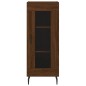vidaXL Aparador alto madera contrachapada roble marrón 34,5x34x180 cm