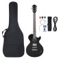 vidaXL Guitarra eléctrica para principiantes con funda negro 4/4 39" vidaXL Guitarra eléctrica para principiantes con funda negro 4/4 39"