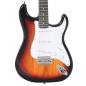 vidaXL Guitarra eléctrica principiante con funda marrón blanco 4/4 39" vidaXL Guitarra eléctrica principiante con funda marrón blanco 4/4 39"