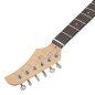 vidaXL Guitarra eléctrica principiante con funda marrón blanco 4/4 39" vidaXL Guitarra eléctrica principiante con funda marrón blanco 4/4 39"