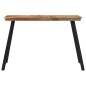vidaXL Mesa de comedor madera maciza de teca 120x62x76 cm