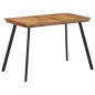 vidaXL Mesa de comedor madera maciza de teca 120x62x76 cm
