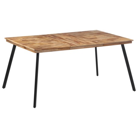 vidaXL Mesa de comedor madera maciza de teca 169x98,5x76 cm