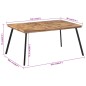 vidaXL Mesa de comedor madera maciza de teca 169x98,5x76 cm vidaXL Mesa de comedor madera maciza de teca 169x98,5x76 cm