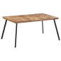 vidaXL Mesa de comedor madera maciza de teca 169x98,5x76 cm vidaXL Mesa de comedor madera maciza de teca 169x98,5x76 cm