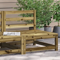 vidaXL Sofá jardín sin reposabrazos madera pino impregnada 70x70x67 cm
