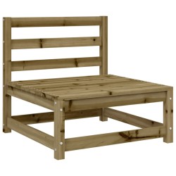 vidaXL Sofá jardín sin reposabrazos madera pino impregnada 70x70x67 cm