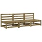 vidaXL Sofás de jardín sin reposabrazos 3 uds madera pino 70x70x67 cm vidaXL Sofás de jardín sin reposabrazos 3 uds madera pino 70x70x67 cm