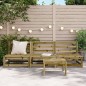 vidaXL Sofás de jardín sin reposabrazos 3 uds madera pino 70x70x67 cm vidaXL Sofás de jardín sin reposabrazos 3 uds madera pino 70x70x67 cm