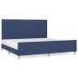 vidaXL Estructura de cama con cabecero de tela azul 200x200 cm vidaXL Estructura de cama con cabecero de tela azul 200x200 cm