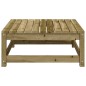 vidaXL Taburete de jardín madera de pino impregnada 70x70x30 cm