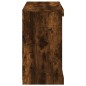 vidaXL Aparador con luces LED roble ahumado 81x37x67 cm vidaXL Aparador con luces LED roble ahumado 81x37x67 cm