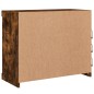 vidaXL Aparador con luces LED roble ahumado 81x37x67 cm vidaXL Aparador con luces LED roble ahumado 81x37x67 cm