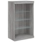 vidaXL Aparador con luces LED gris Sonoma 60,5x37x100 cm vidaXL Aparador con luces LED gris Sonoma 60,5x37x100 cm