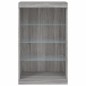 vidaXL Aparador con luces LED gris Sonoma 60,5x37x100 cm vidaXL Aparador con luces LED gris Sonoma 60,5x37x100 cm