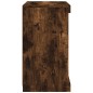 vidaXL Aparador con luces LED roble ahumado 41x37x67 cm vidaXL Aparador con luces LED roble ahumado 41x37x67 cm