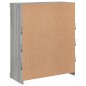 vidaXL Aparador con luces LED gris Sonoma 81x37x100 cm vidaXL Aparador con luces LED gris Sonoma 81x37x100 cm