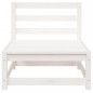 vidaXL Sofá jardín sin reposabrazos madera de pino blanco 70x70x67 cm vidaXL Sofá jardín sin reposabrazos madera de pino blanco 70x70x67 cm