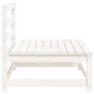 vidaXL Sofá jardín sin reposabrazos madera de pino blanco 70x70x67 cm vidaXL Sofá jardín sin reposabrazos madera de pino blanco 70x70x67 cm