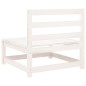 vidaXL Sofá jardín sin reposabrazos madera de pino blanco 70x70x67 cm vidaXL Sofá jardín sin reposabrazos madera de pino blanco 70x70x67 cm