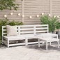 vidaXL Sofás jardín sin reposabrazos 3 uds madera blanco 70x70x67 cm vidaXL Sofás jardín sin reposabrazos 3 uds madera blanco 70x70x67 cm
