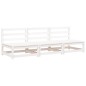 vidaXL Sofás jardín sin reposabrazos 3 uds madera blanco 70x70x67 cm vidaXL Sofás jardín sin reposabrazos 3 uds madera blanco 70x70x67 cm