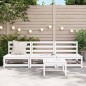 vidaXL Sofás jardín sin reposabrazos 3 uds madera blanco 70x70x67 cm vidaXL Sofás jardín sin reposabrazos 3 uds madera blanco 70x70x67 cm