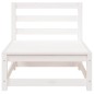 vidaXL Sofás jardín sin reposabrazos 3 uds madera blanco 70x70x67 cm vidaXL Sofás jardín sin reposabrazos 3 uds madera blanco 70x70x67 cm