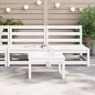 vidaXL Sofás jardín sin reposabrazos 2 uds madera blanco 70x70x67 cm vidaXL Sofás jardín sin reposabrazos 2 uds madera blanco 70x70x67 cm