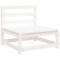vidaXL Sofás jardín sin reposabrazos 2 uds madera blanco 70x70x67 cm vidaXL Sofás jardín sin reposabrazos 2 uds madera blanco 70x70x67 cm